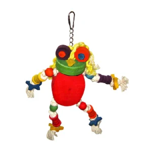 Juguete A&E de Madera Silly Frog para Aves
