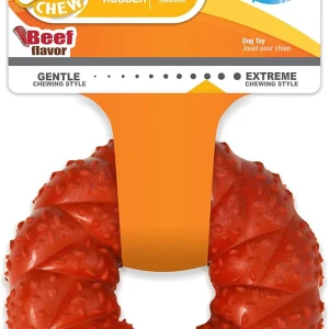 Nylabone Anillo Trenzado para Perros, Carne de Lobo