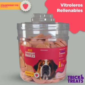 Bote Pay de Fresa (No incluye galletas) Contenedor Trick & Treats