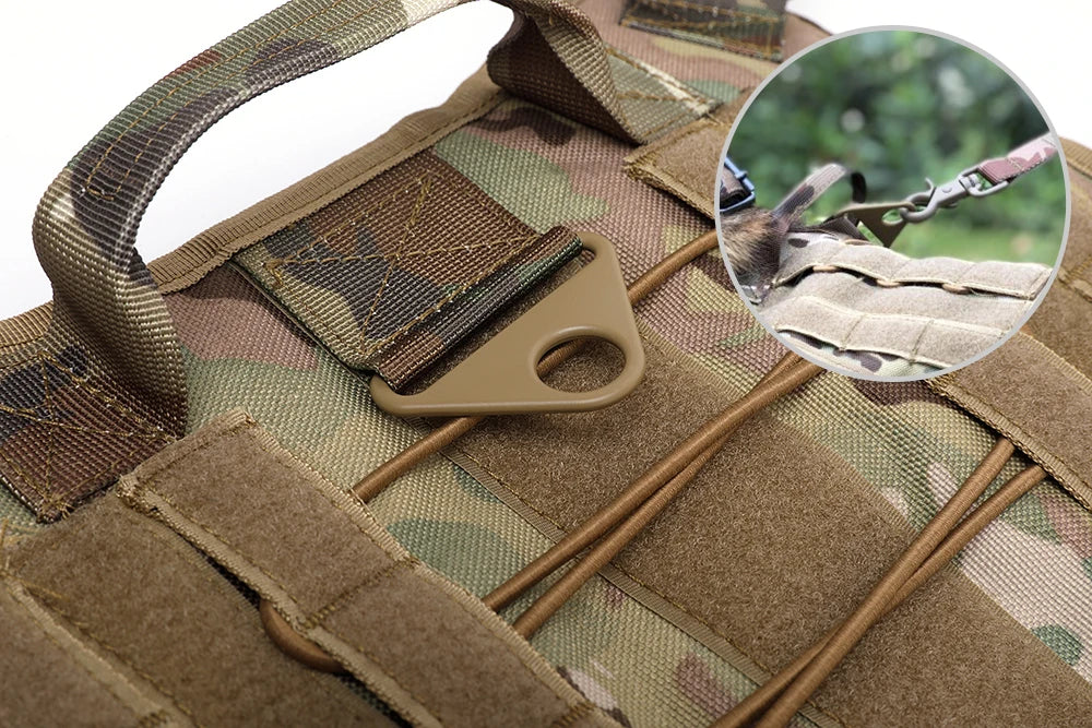 Arnés para perros con sistema MOLLE, ajustable y acolchado - Imagen 9