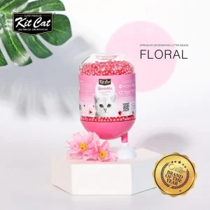 Kit Cat Litter Sprinkles Floral – Perlas Desodorizantes para Arena de Gato