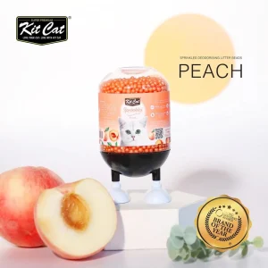 Kit Cat Litter Sprinkles Peach – Perlas Desodorizantes para Arena de Gato