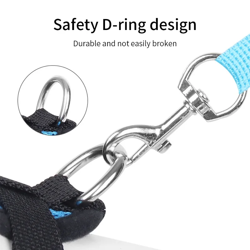Arnés Reflectante Ajustable para Gatos y Perros con Cuerda de Tracción - Seguridad y Comodidad - Imagen 6