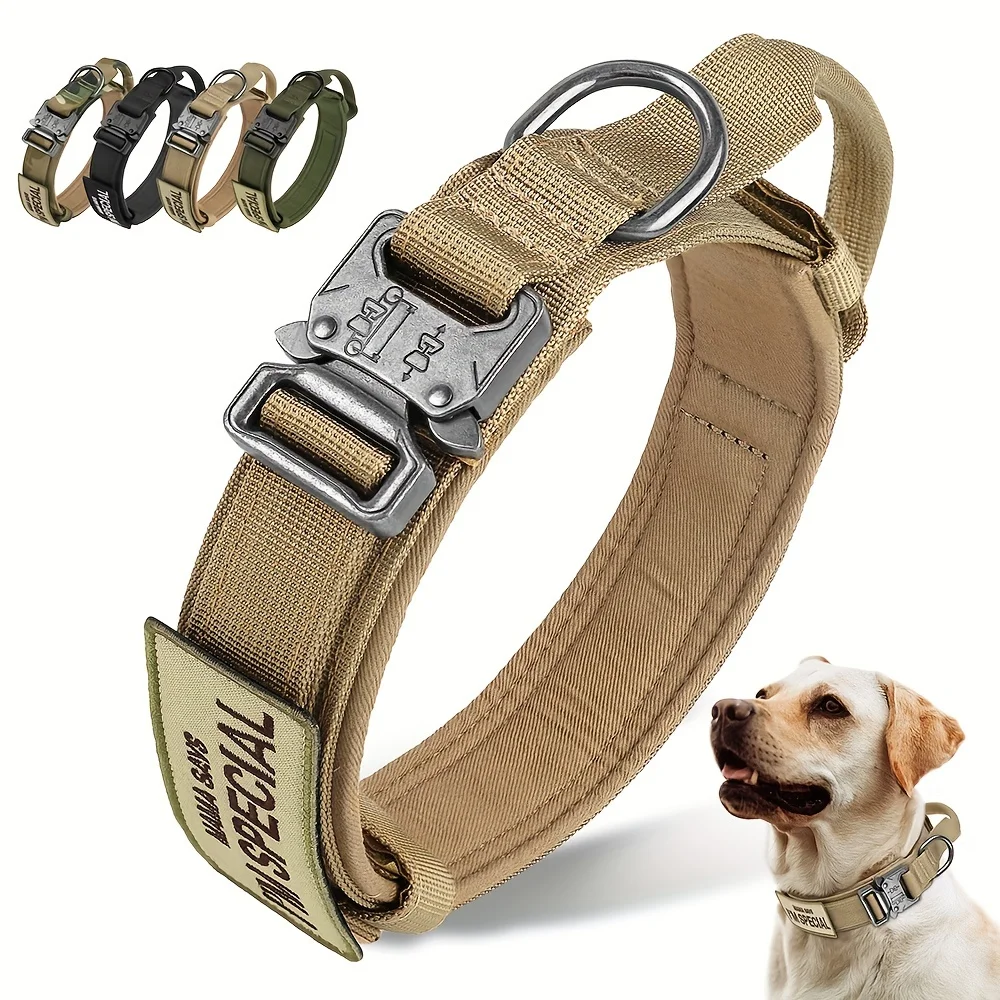 Collar táctico para perros con doble seguridad y ajuste personalizado - Imagen 2