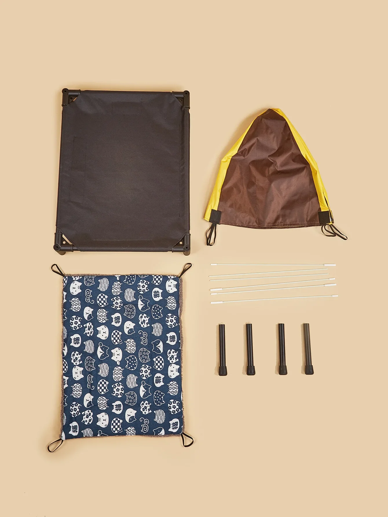 Cama Tipo Tienda para Gatos con Bolsa de Transporte y Cojín Acolchado - Imagen 3
