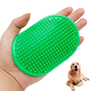 Cepillo de Limpieza para Perros con Mango de Goma – Estimula y Masajea su Piel, Diferentes Colores