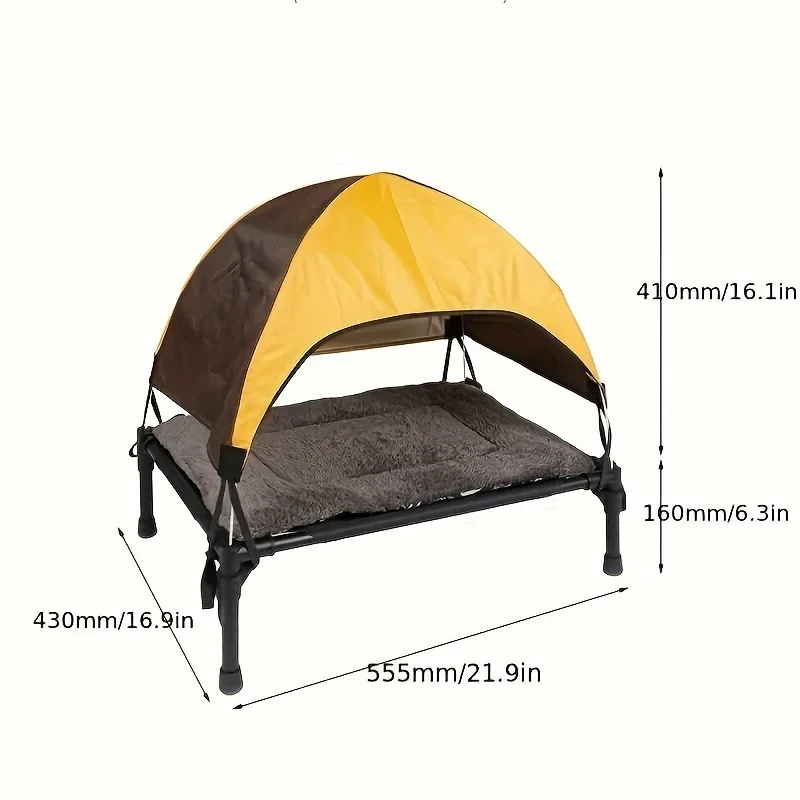 Cama Tipo Tienda para Gatos con Bolsa de Transporte y Cojín Acolchado - Imagen 6