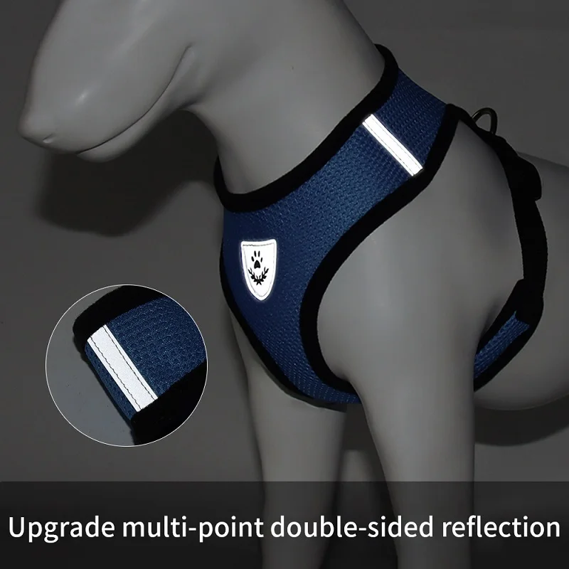 Arnés Reflectante Ajustable para Gatos y Perros con Cuerda de Tracción - Seguridad y Comodidad - Imagen 5
