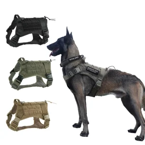 Arnés de perro ajustable y resistente con mango reforzado para entrenamiento y control