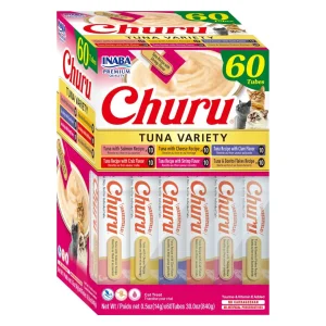 Churu Box Variedades de Atún – 60 Tubos para Gatos