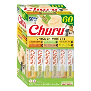 Churu Box Variedades de Pollo – 60 Tubos para Gatos