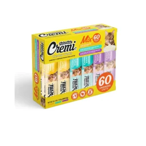 Naturalistic Cremi Box – 60 Snacks Cremosos para Gatos (Pollo, Atún y Camarón)