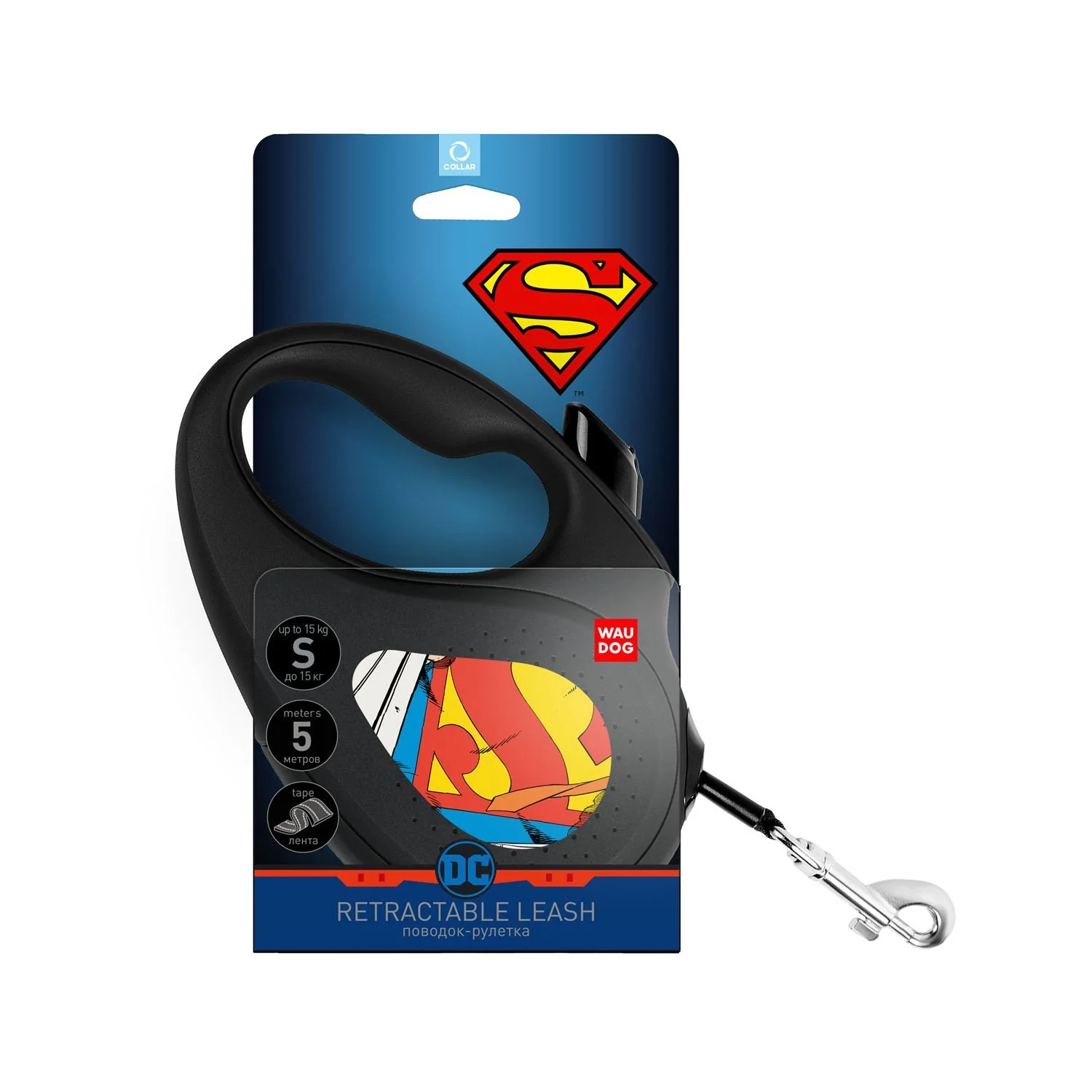 Waudog Correa Retráctil DC Comics Superman Hero - Imagen 2