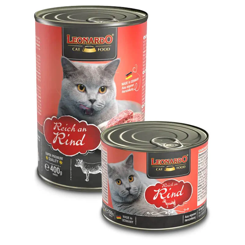 Leonardo Lata Ternera – Alimento Húmedo Premium para Gatos Adultos