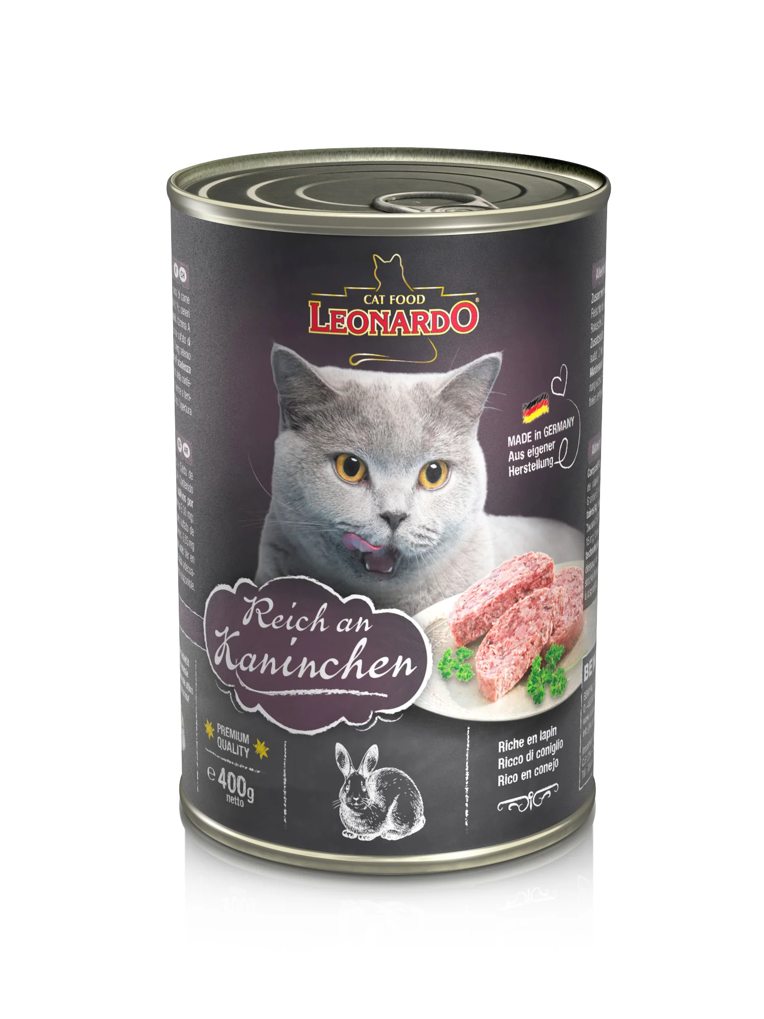 Leonardo Conejo Latas – Alimento Húmedo Premium para Gatos - Imagen 4