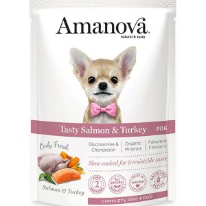 Amanova Pouch Adult Tasty Salom & Turkey